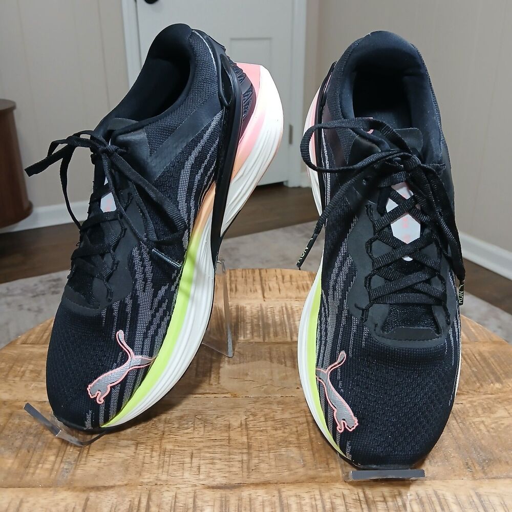 PUMA Run XX Nitro 2 Women's Running Shoes Black Koral Ice Pink Size 9.5 Athletic - Picture 3 of 16